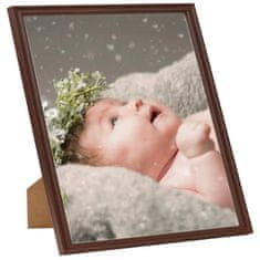 Vidaxl Foto okvirji 5 kosov namizni temno rdeči 20x20 cm