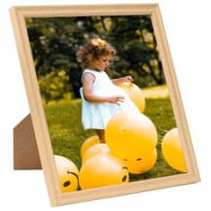 Vidaxl Foto okvirji 3 kosi stenski/namizni svetel hrast 50x60 cm