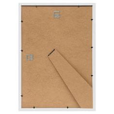 Vidaxl Foto okvirji 5 kosov namizni beli 15x21 cm MDF