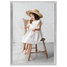 Vidaxl Foto okvirji 3 kosov namizni srebrni 15x21 cm MDF