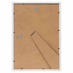 Vidaxl Foto okvirji 10 kosov namizni beli 15x21 cm MDF