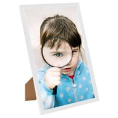 Vidaxl Foto okvirji 5 kosov namizni beli 28x35 cm MDF