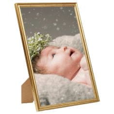 Vidaxl Foto okvirji 3 kosi namizni zlati 15x21 cm MDF
