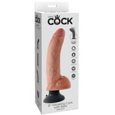 King Cock realistični vibrator, 23 cm, roza