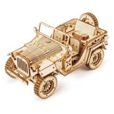 Robotime lesena 3D sestavljanka Vojaški džip