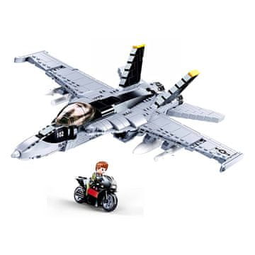 Sluban Model Bricks M38-B0928 F/A-18 Super Bumblebee Fighter