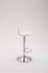 BHM Germany Barski stol Kyla II, umetno usnje, bela