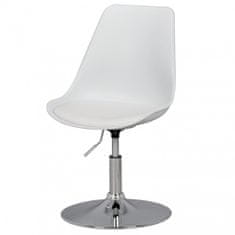 Bruxxi Jedilni stol Corsica, umetno usnje, bela barva