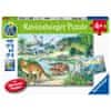 Ravensburger dinozavri v naravnem okolju, 2x24 delov