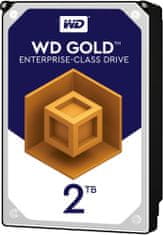 WD Gold/2TB/HDD/3,5"/SATA/7200 vrtljajev na minuto/5R