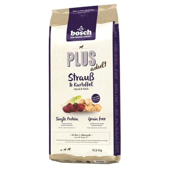 Bosch Plus Adult hrana za pse, brez žitaric, 12,5 kg, noj & krompir