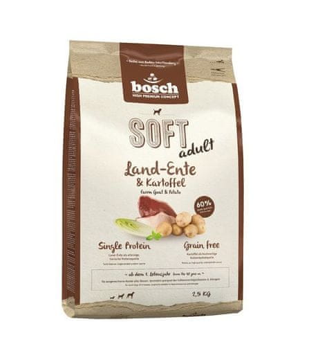 Bosch Plus Adult hrana za pse, brez žitaric, 2,5 kg, raca & krompir