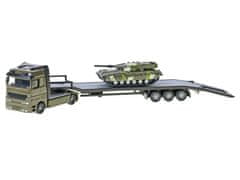 2-Play Vojaški transporter 25 cm kovinski z oklepnimi vozili, 2 kosa, 25 cm