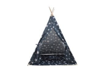 Aga4Kids Otroški Teepee Zvezde Temno modra