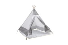 Aga4Kids Otroški Teepee ZigZag Beli