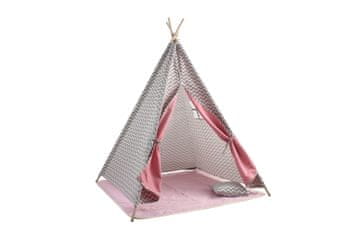 Aga4Kids Otroški Teepee Sivo-roza