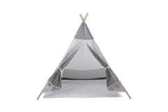 Aga4Kids Otroški Teepee ZigZag Beli