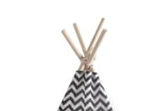 Aga4Kids Otroški Teepee ZigZag Beli