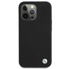 Bmw etui bmhcp13lsilbk iphone 13 pro / 13 6,1; črno/črno trdo ohišje silicone signature