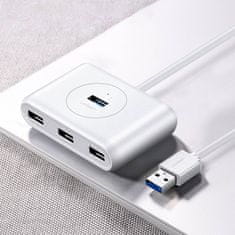 Ugreen CR113 HUB adapter 4x USB 3.0, belo