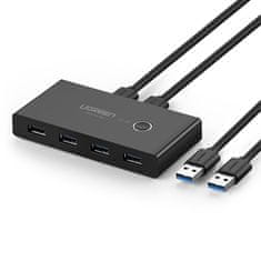 Ugreen US216 HUB adapter 4x USB 3.0 Gen 1, črna