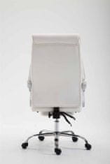 BHM Germany Pisarniški stol Iowa, umetno usnje, bela barva