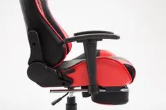 BHM Germany Gaming stol Boavista, umetno usnje, črna / rdeča