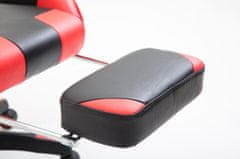 BHM Germany Gaming stol Boavista, umetno usnje, črna / rdeča