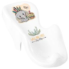 Tega Baby Protizdrsna kopalna vzmetnica Wild &amp; Free white elephant