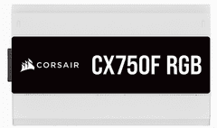 Corsair CX750F napajalnik, RGB, 750 W, 80 Plus Bronze, modularni, bel (CP-9020227-EU)