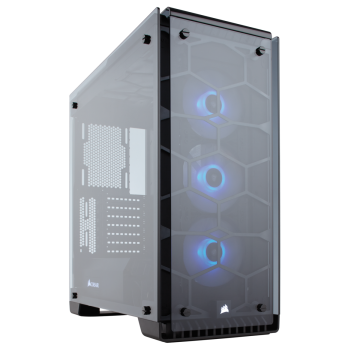 Corsair Crystal 570X ohišje, RGB, ATX, Mid-Tower, črno (CC-9011098-WW)