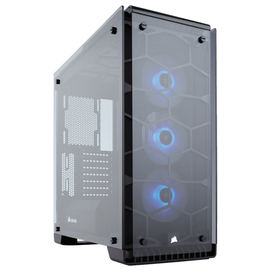 Corsair Crystal 570X ohišje, RGB, ATX, Mid-Tower, črno (CC-9011098-WW)