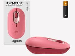 Logitech  POP Mouse miška, z emoji, Bluetooth, roza (910-006548) - Odprta embalaža