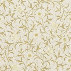 MORRIS & CO. Tapeta SCROLL 210363, kolekcija ARCHIVE WALLPAPERS, velum biskvit