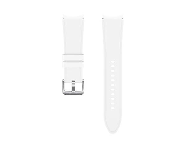  pašček za uro za Galaxy Watch 4/4 Classic Ridge, športni, silikonski, m/l, bel 