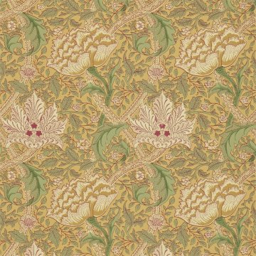 MORRIS & CO. Tapeta WINDRUSH 210494, zbirka COMPENDIUM I & II, zlato & timijan