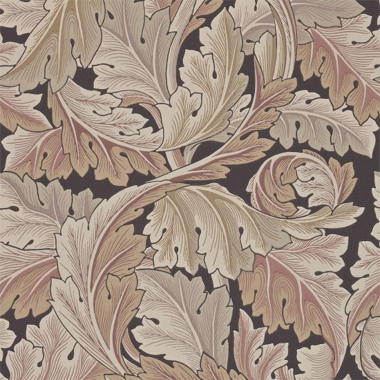 MORRIS & CO. Tapeta ACANTHUS 212551, kolekcija ARCHIVE WALLPAPERS, terracotta