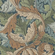 MORRIS & CO. Tapeta ACANTHUS 216440, kolekcija ARCHIVE WALLPAPERS, skrilasto modri timijan