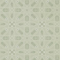 MORRIS & CO. Tapeta BROPHY TRELLIS 216702, kolekcija MORRIS MELSETTER, žajbelj