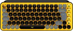 Logitech POP Keys tipkovnica, z emoji, mehanska, rumena, SLO (920-010735)