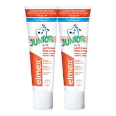 Elmex Otroška zobna pasta Junior Duopack 2x 75 ml