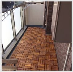 Linder Exclusiv Akacijeve terasne ploščice 30x30 cm 11 kos