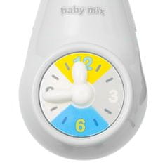 Baby Mix Vrtiljak nad otroško posteljico s svetlobnim projektorjem siva