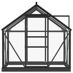 Vidaxl Rastlinjak antraciten 155x103x191 cm aluminij in steklo