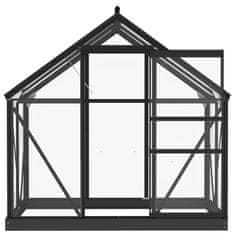 Vidaxl Rastlinjak antraciten 155x103x191 cm aluminij in steklo