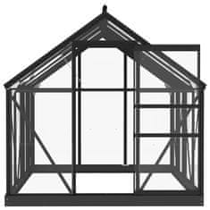 Vidaxl Rastlinjak antraciten 155x200,5x191 cm aluminij in steklo