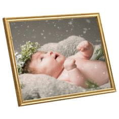 Vidaxl Foto okvirji 3 kosi namiznii zlati 18x24 cm MDF