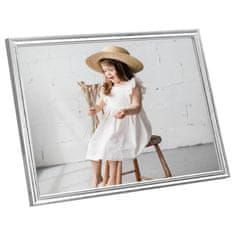 Vidaxl Foto okvirji 5 kosov stenski/namizni srebrni 29,7x42 cm