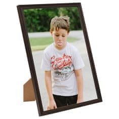 Vidaxl Foto okvirji 10 kosov namizni črni 15x21 cm MDF