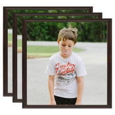 Vidaxl Foto okvirji 3 kosi namizni črni 30x30 cm MDF